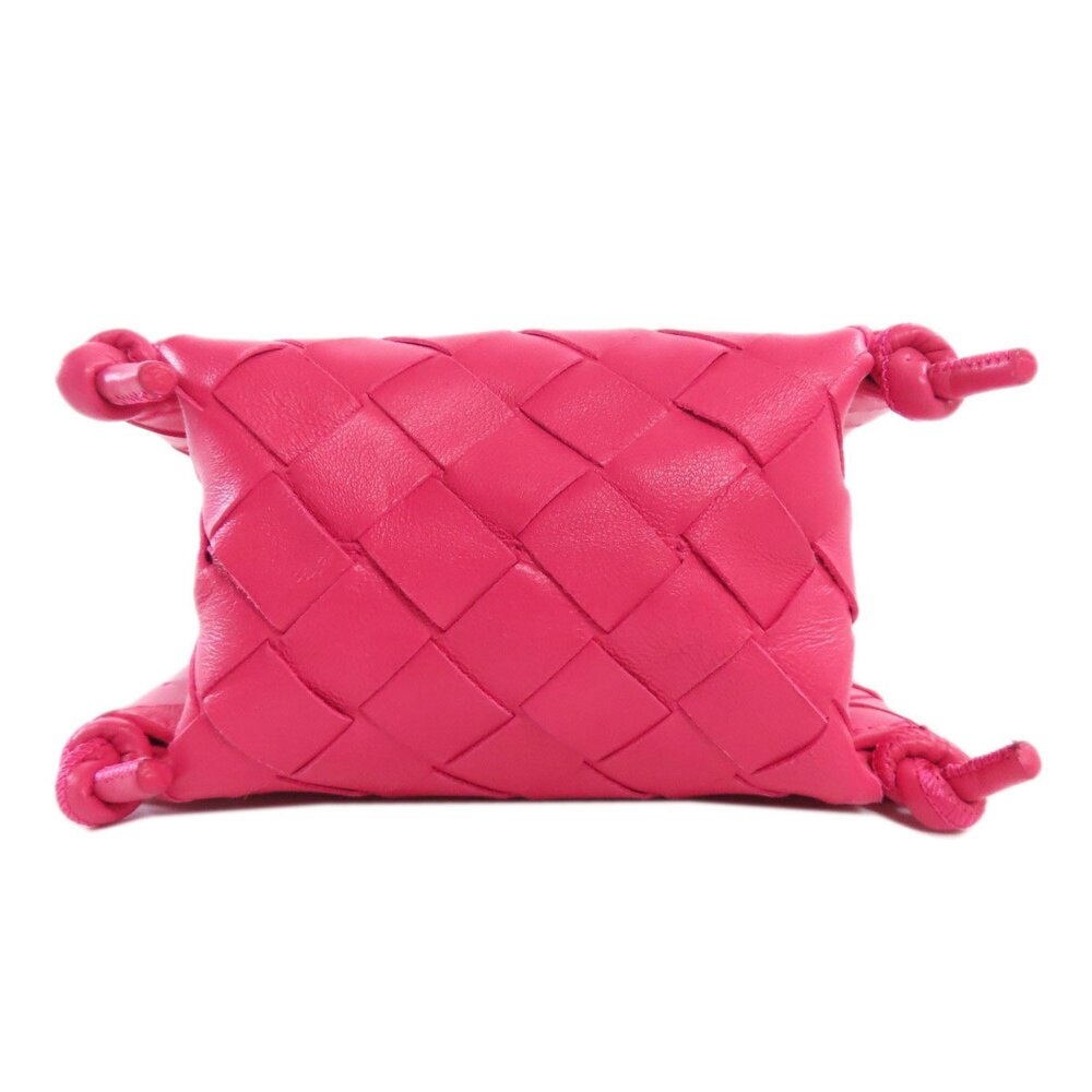 BOTTEGA VENETA Pink Leather Intrecciato Shoulder Bag - Picture 4 of 11